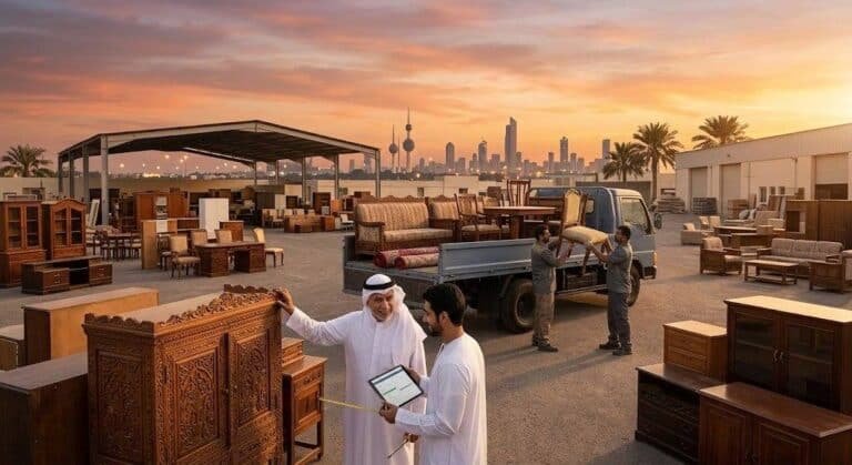 فريق عمل متخصص يقوم بمعاينة وتقييم وشراء الأثاث المستعمل بحالة جيدة ضمن خدمات شراء اثاث مستعمل القيروان لضمان تقديم أفضل الأسعار للعملاء.