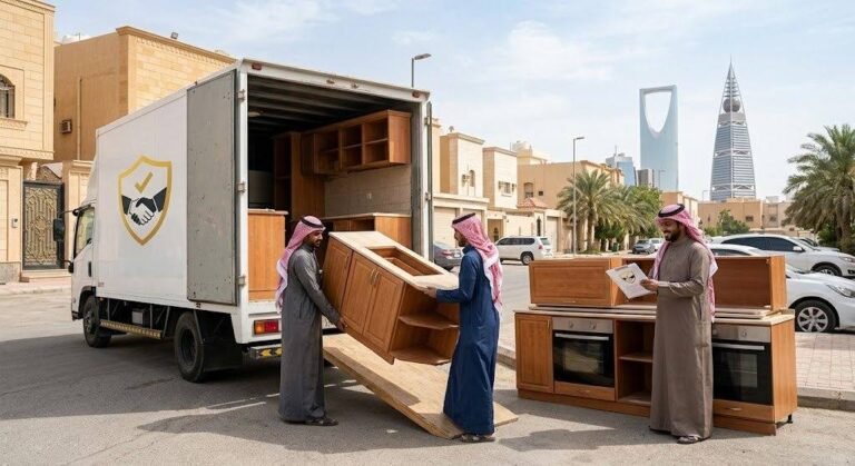 فريق عمل محترف يقوم بفحص وتقييم الأثاث المنزلي بعناية ضمن خدمات نشتري الاثاث المستعمل بالظهر لضمان تقديم أفضل الأسعار وتوفير تجربة مريحة وسريعة.