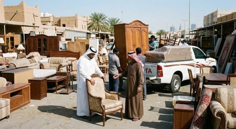 مجموعة من قطع الأثاث المستعمل بحالة جيدة ومجهزة للتقييم والبيع ضمن خدمات شراء الأثاث المستعمل في منطقة كيفان بالكويت لتوفير تجربة مريحة ومجزية.